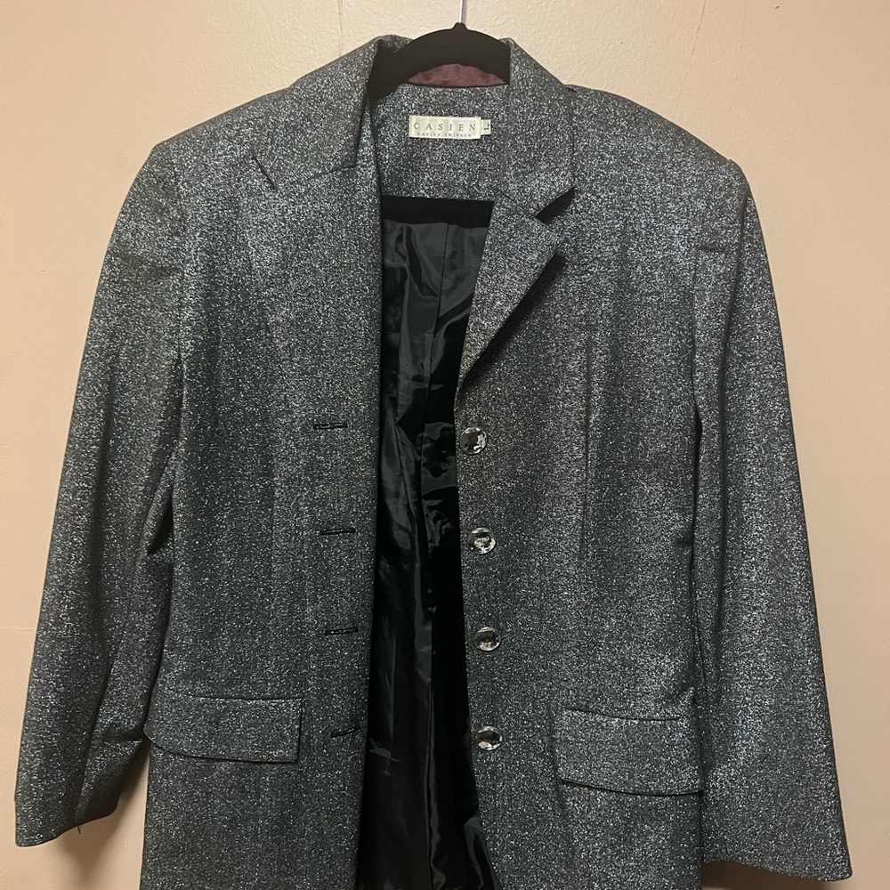 Casien swinger vintage sparkly suit jacket